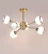 Import Decorative Metal Chandelier For Home and living Decoration Brown color circle shape 6 lights Chandelier For Indoor Lightings from India