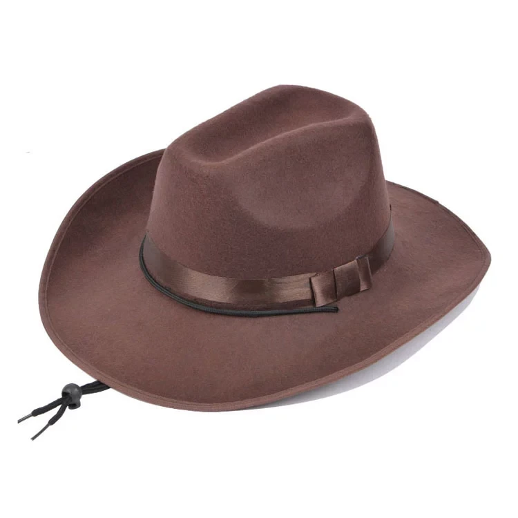 design your own fashion men fedora wool felt cowboy hats