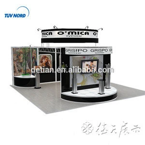 Detian Offer 6x6 exhibition display booth aluminum profile truss system panel stand