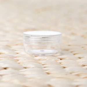 Different size Clear, Empty, 5 Gram Plastic Pot Jars, Cosmetic Containers for Eye Shadow, Nails, Powder, Jewelry