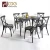 Import Different Size French Style Outdoor Indoor Aluminum Square Restaurant CDG Furniture Dining Room Furniture Sets from China