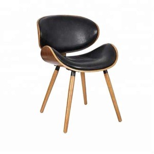 dining pu seat and plywood frame restaurant chair