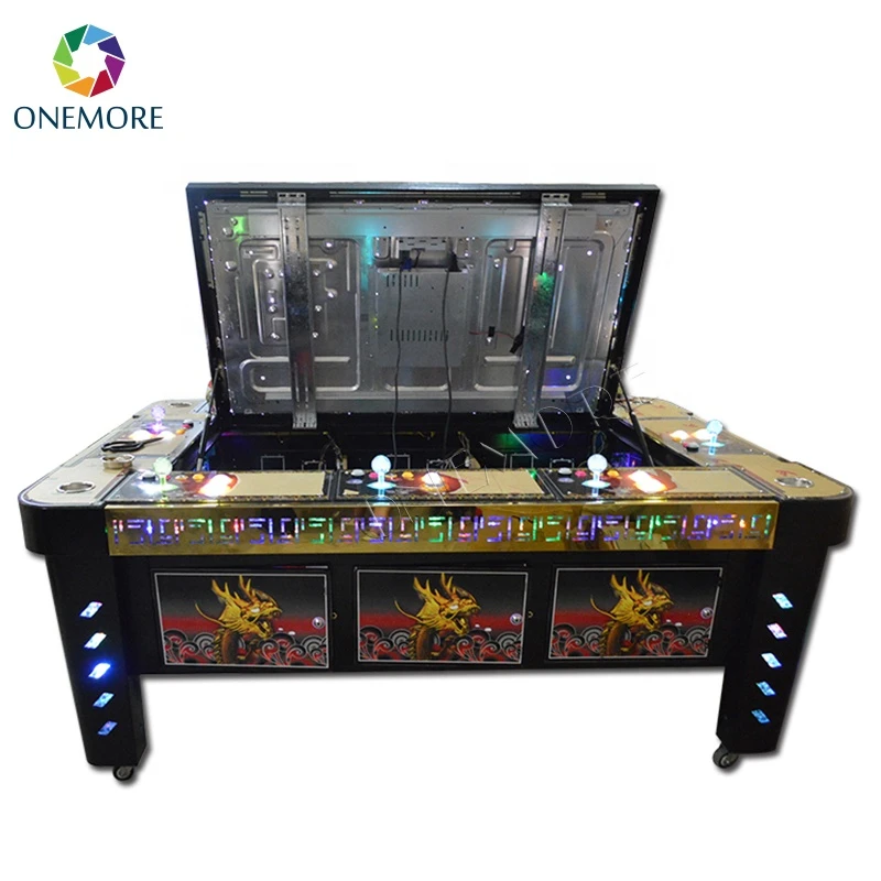 Direct Wholesale Coin Operated Shooting Fish Game Machine Racing Game Stainless Steel + Lcd Screen 8 Players 1 Set as Picture