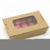 Disposable take away fast food packing lunch box with window chinese takeaway box