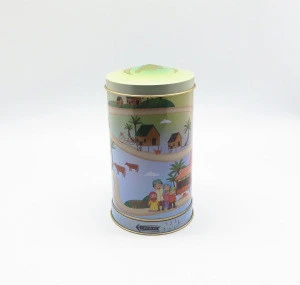 Diy cookie packing tin round wedding favors carousel music box for sale