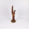 DLW481 Artist hand manikin Beech wood display hand dark coffee color 11.8" length include base for decorative supplies