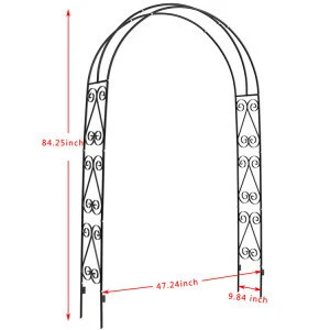 DOEWORKS lever clips round moon metal arch for wedding decoration