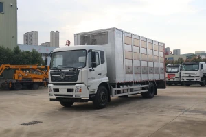 dongfeng 4x2 euro 5 left hand aluminum box with constant temperature live poultry transport truck pigs transportation truck