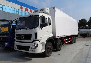Dongfeng 8X4 385Hp 59.2M3 Van 20 Ton Lightweight Design Refrigerator Freezing Van Cargo Truck