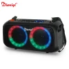 dual 6.5" portable outdoor speaker with usb/fm/ /tws home audio system speaker