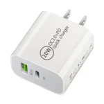 Dual Charger Type C Mobile Phone Fast Charging Wall Charger Dual USB Chargers Adapters for mobile phones