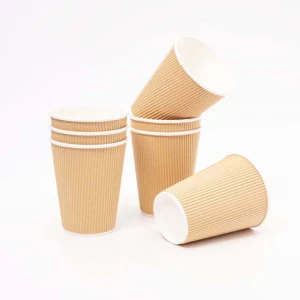 durable Small Qty Custom Design Disposable Hot White Coffee Paper Cup