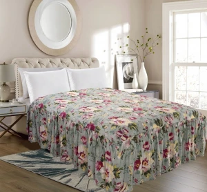 Durable Using Low Price Ultrasonic Microfiber Cloth Quilted Bed Skirt
