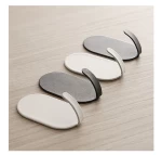 DYS44 Creative 10pcs Iron Hook Hole Multifunctional Kitchen Strong Paste Hook Stainless Steel Load Bearing Wall Hook Rack