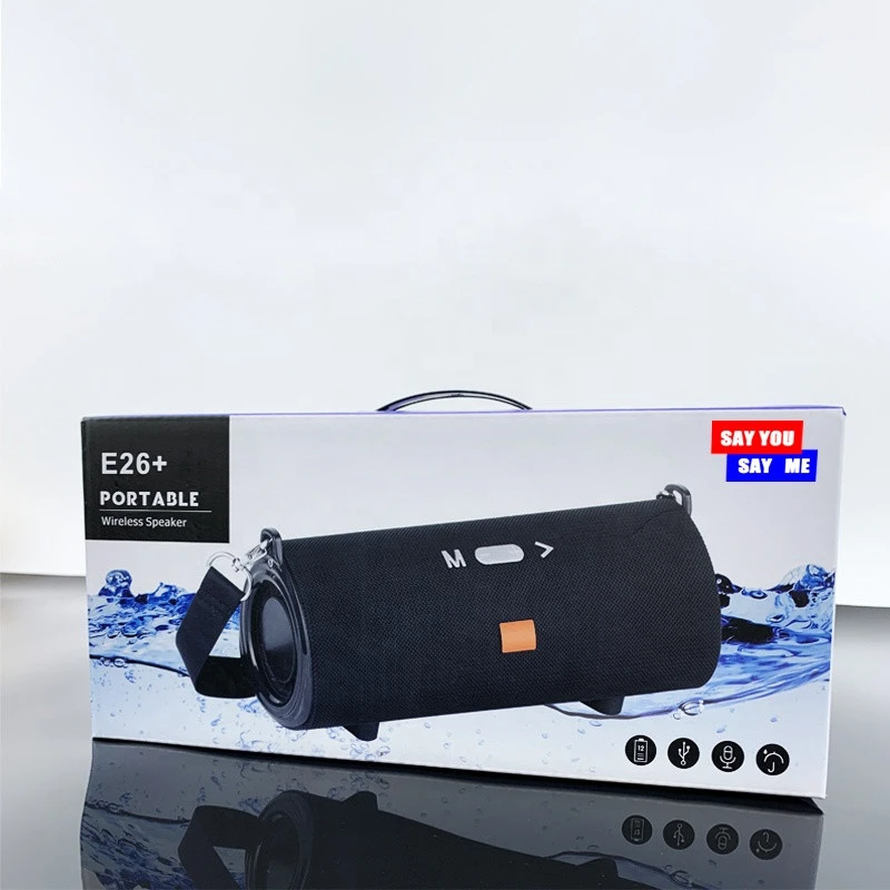 E26 High End Outdoor Portable With Double Bass TF card Stereo 3D Sound Wireless speaker