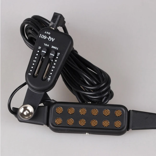 Easy Install 12-Hole Acoustic Classical Guitar Pickup Tone/Volume Adjust AQ-601