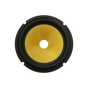 Eco-Friendly 6Inch Subwoofer Parts Big Rubber-Edge Speaker Paper Cones With Glass Fiber