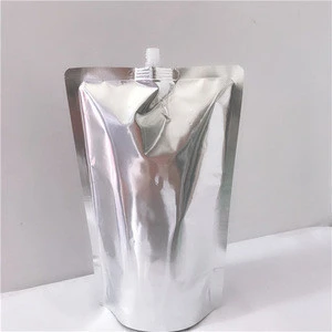 Eco Friendly Biodegradable plastic aluminum drink pouch for baby food , milk , fruit juice