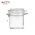Import Eco-friendly glass storage jars with clip lid borosilicate cookie candy honey food glass storage jar with airtight lid from China