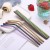 Import Eco Reusable Customized Rainbow Stainless Steel Spoon Drinking Metal Straw Set from China
