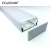 Ecoscan LP10235 Clear Frosted Opal Milky Pendant aluminium profile led