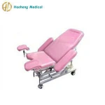 electric Adjustable Pink Gynecological medical gyn chair/gynecology operating chair
