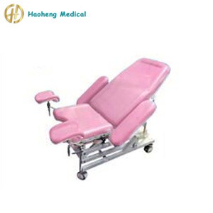 electric Adjustable Pink Gynecological medical gyn chair/gynecology operating chair