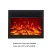 Import electric fireplace firebox insert burner room heater LED optical fire artificial emulational flame decoration warm air blower from China
