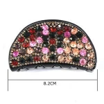 Elegant Fashion Hair Clamp Colorful Hair Claw Clip Crystal Jaw Clip For Ladies
