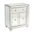 Import Elegant Mirrored Desk Furniture Mirrored Accent Console Side Table Set Dining from China