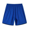 Embroidered Logo Blue Mens Shorts Polyester Quick Dry Fitness Men Shorts