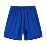 Embroidered Logo Blue Mens Shorts Polyester Quick Dry Fitness Men Shorts
