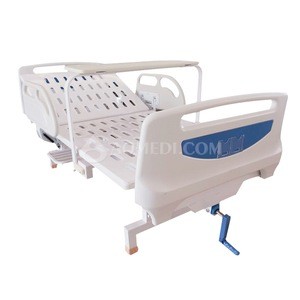 EMS-M102High Quality Manual Hospital Beds Hight Adjustable