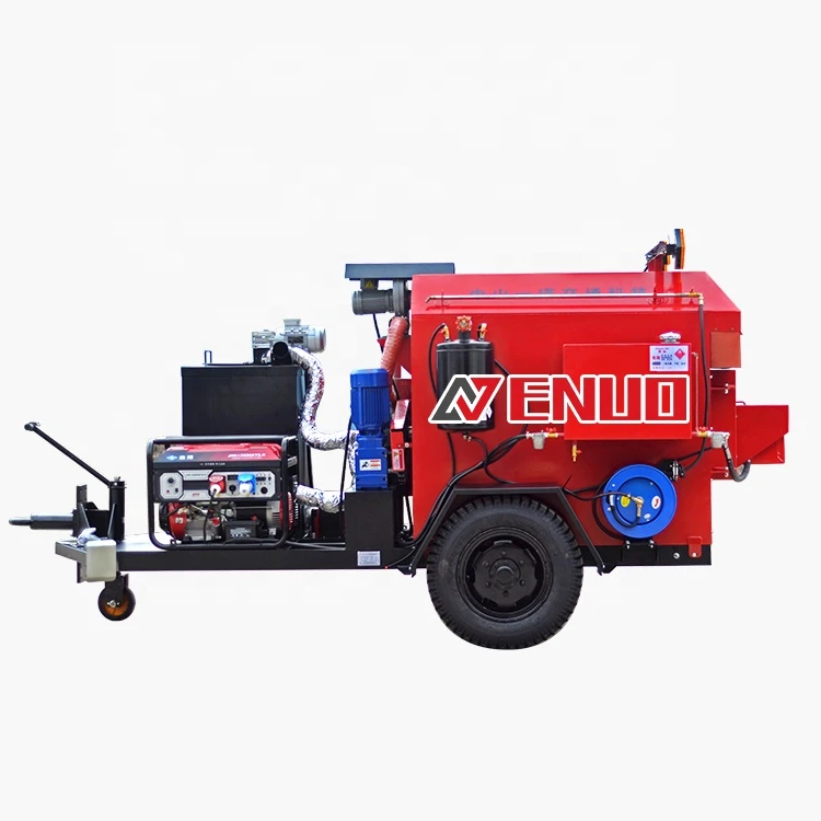 ENUO portable small asphalt recycler mini road pavement recycling mixer machine