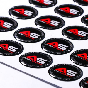 2 OVAL LIMITED EDITION DOMED STICKERS 