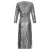 Import European American 2020 new women&#x27;s fashion casual Bright color sequined long coat with belt from China