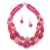 Import European fashion style colorful double layer acrylic drop pendant necklace earring statement jewelry DQTC8310 from China