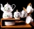 Import European luxury glazed ceramic dinner set porcelain plates dinnerware from China
