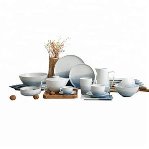 European style tableware hand paint grace luxury restaurant used ceramic dinner set