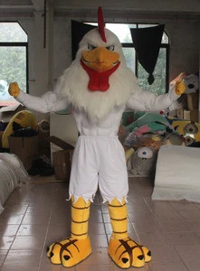 EVA chicken mascot costume easy wearing adult muscle chicken mascot costume