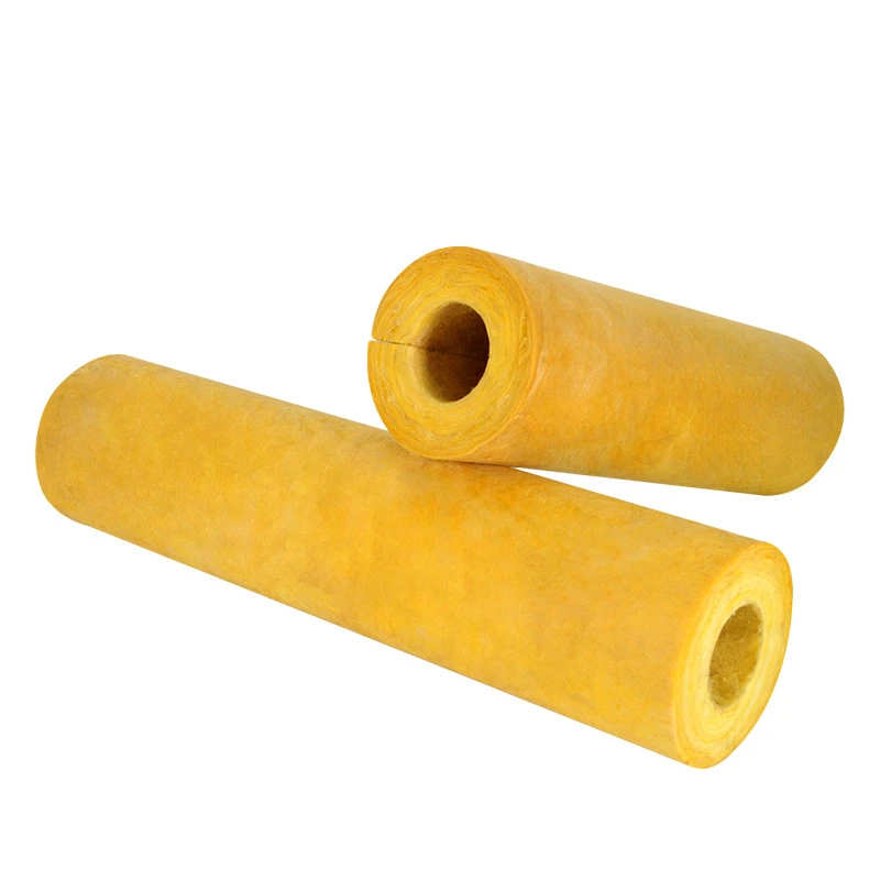 Excellent Fireproof hydrophobic Soundproofing Office Building Fiberglass Cotton Tube glass wool pipe