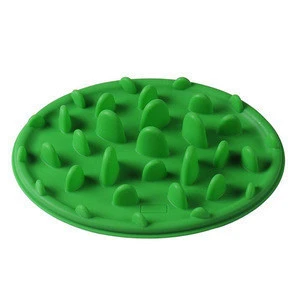Excellent Soft silicone pet dog bowl slow feed bowl Aid Digestion Jungle Feeder Plate Dishes For Dogs Accessories Pet Supplies