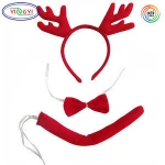 f508 halloween headband kids animals costume moose ears tail animal adult lady  costume