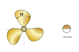 Factory checked three propellers marine stainless marine propeller for sale