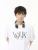 Import Factory customized mens Korean style personality fun cartoon letter T-shirt printing round neck top mens size from China