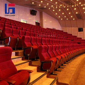Factory direct commercial theater furniture church folding seats auditorium chairs