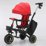 Factory direct sale cheap baby tricycle foldable baby stroller with rain cover 3 Wheels Child Bike Balance Bike