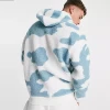 factory direct sale custom logo sky blue unisex casual heavy fleece hoody printed hoodies usa