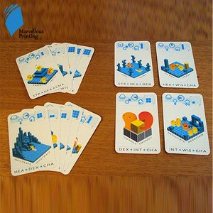 Factory direct sale high quality playing paper card educational board game for wholesale