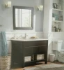 factory direct selling bathroom  wall mounted MDF cover bathroom used vanity cabinet with mirror cabinet